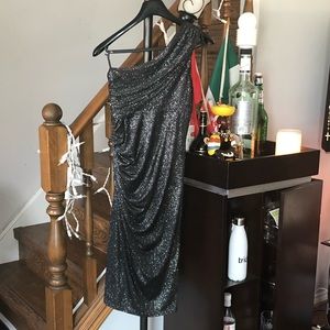 La château sparkling one shouldered dress